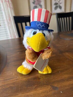 Sam The Olympic Eagle 1984 Los Angeles Games Plush Toy By Wallace Berrie w Tag